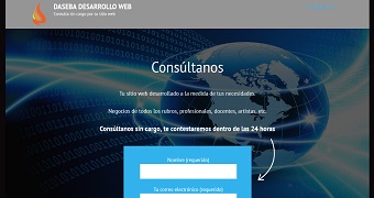 Sitio web landing page