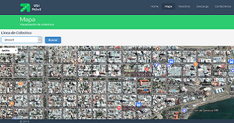 Sitio aplicación web Ubimóvil